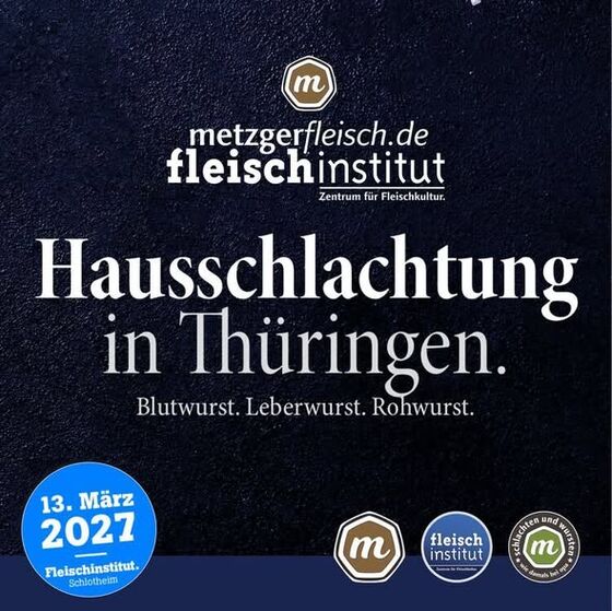 Hausschlachtewurst selbst herstellen: Basis-Seminar am 13. März 2027