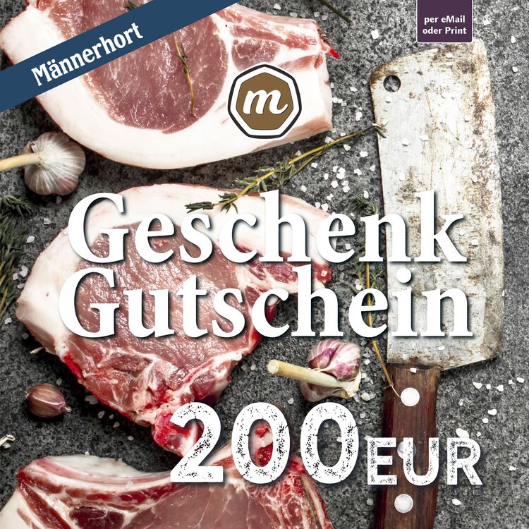 Einkaufsgutschein "Männerhort" im Wert von 200 Euro