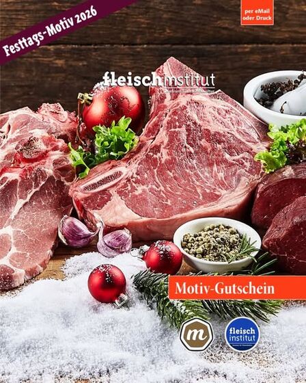 Fleischkultur unterm Weihnachtsbaum: Neue Motivgutscheine sind da