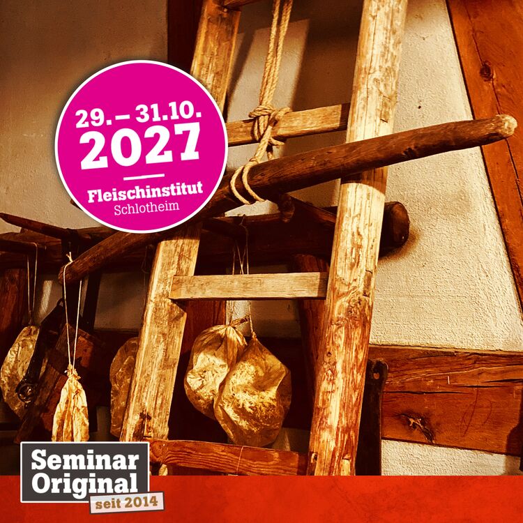 Thüringer Hausschlachtung PREMiUM, 29.–31.10.2027: traditionelle Wurst und Schinken im Fleischinstitut Schlotheim.