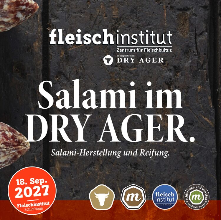 Salami im DRY AGER Reifeschrank – PREMiUM-Seminar | Wurstreifung im DRY AGER Reifeschrank