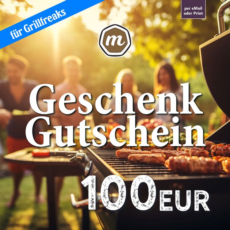Einkaufsgutschein "Grillfreaks" im Wert von 100 Euro